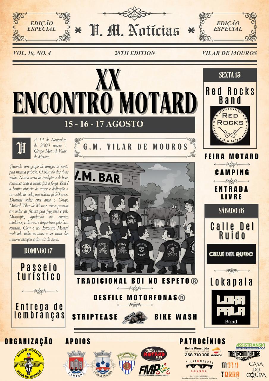 XX Encontro Motard de Vilar de Mouros